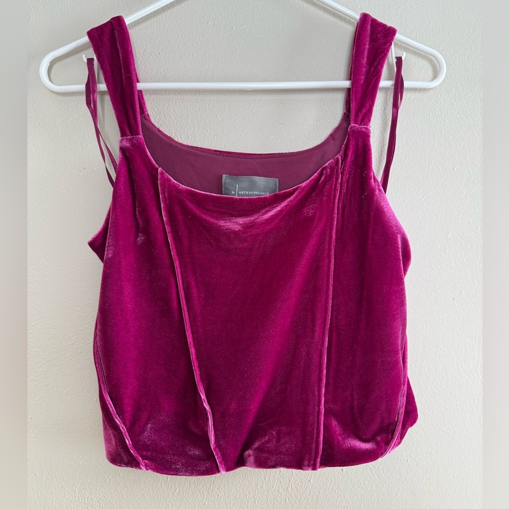 Anthropologie Velvet Corset Top - Small - Picture 3 of 10